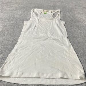 Love Culture White Racerback Ribbed Tank